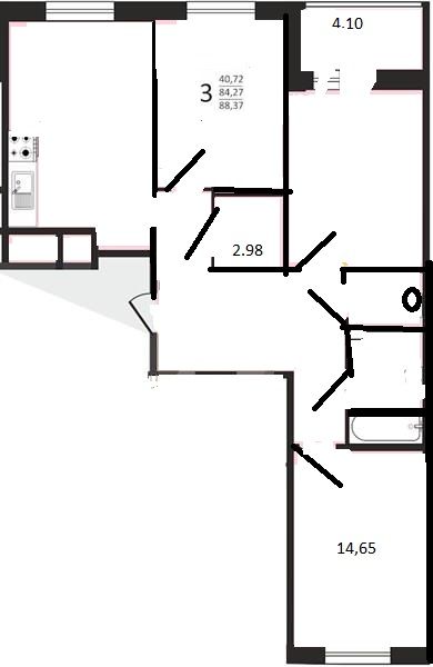 Продажа 3-комнатной новостройки, Владимир, 1-й Коллективный проезд,  1