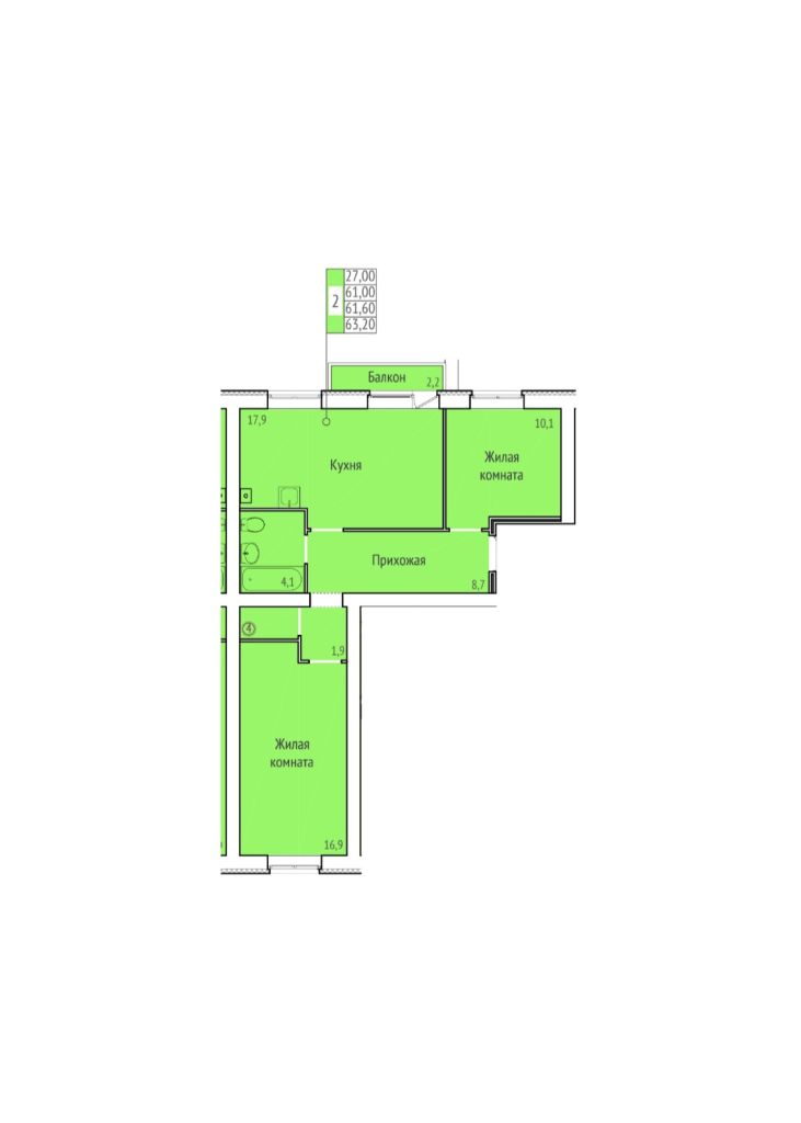 Продажа 2-комнатной квартиры, Кохма, Тимирязева ул