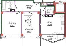 Продажа 2-комнатной новостройки, Иваново, Голубева ул,  12