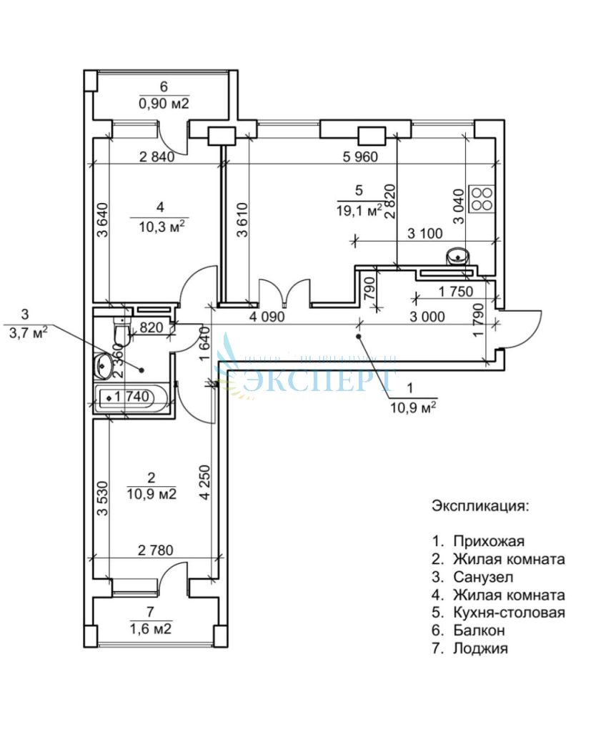 Продажа 2-комнатной квартиры, Нижний Новгород, Гагарина пр-кт,  101к5