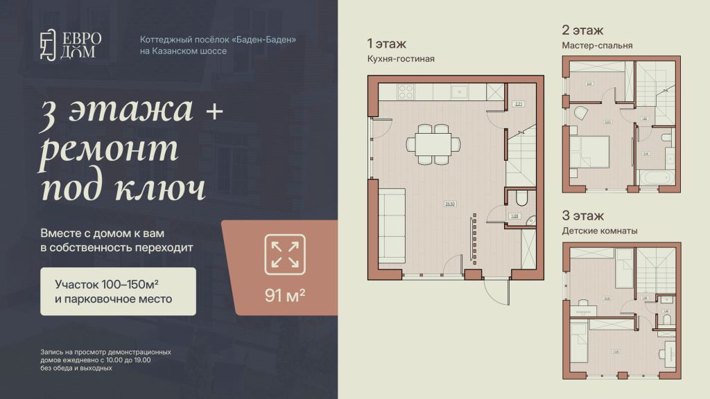 Продажа 4-комнатной новостройки, Афонино, Европейская ул,  26/8