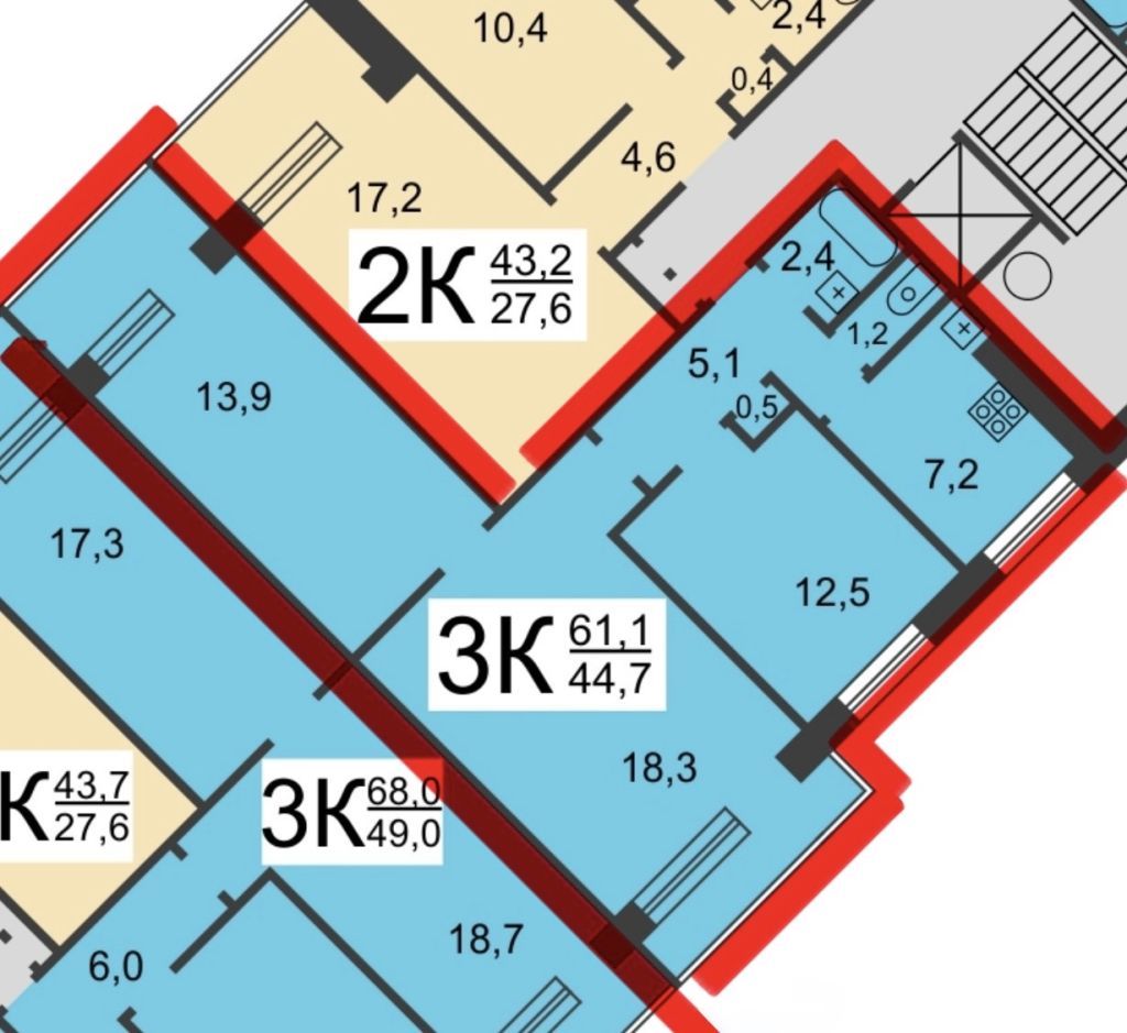 Продажа 3-комнатной квартиры, Нижний Новгород, Бринского ул,  5к2