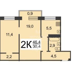 Продажа 2-комнатной квартиры, Нижний Новгород, Никиты Рыбакова ул,  10