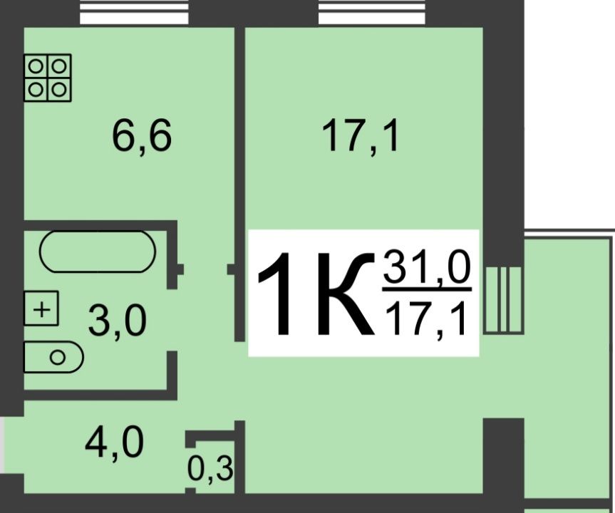 Продажа 1-комнатной квартиры, Нижний Новгород, Мончегорская ул,  4/2