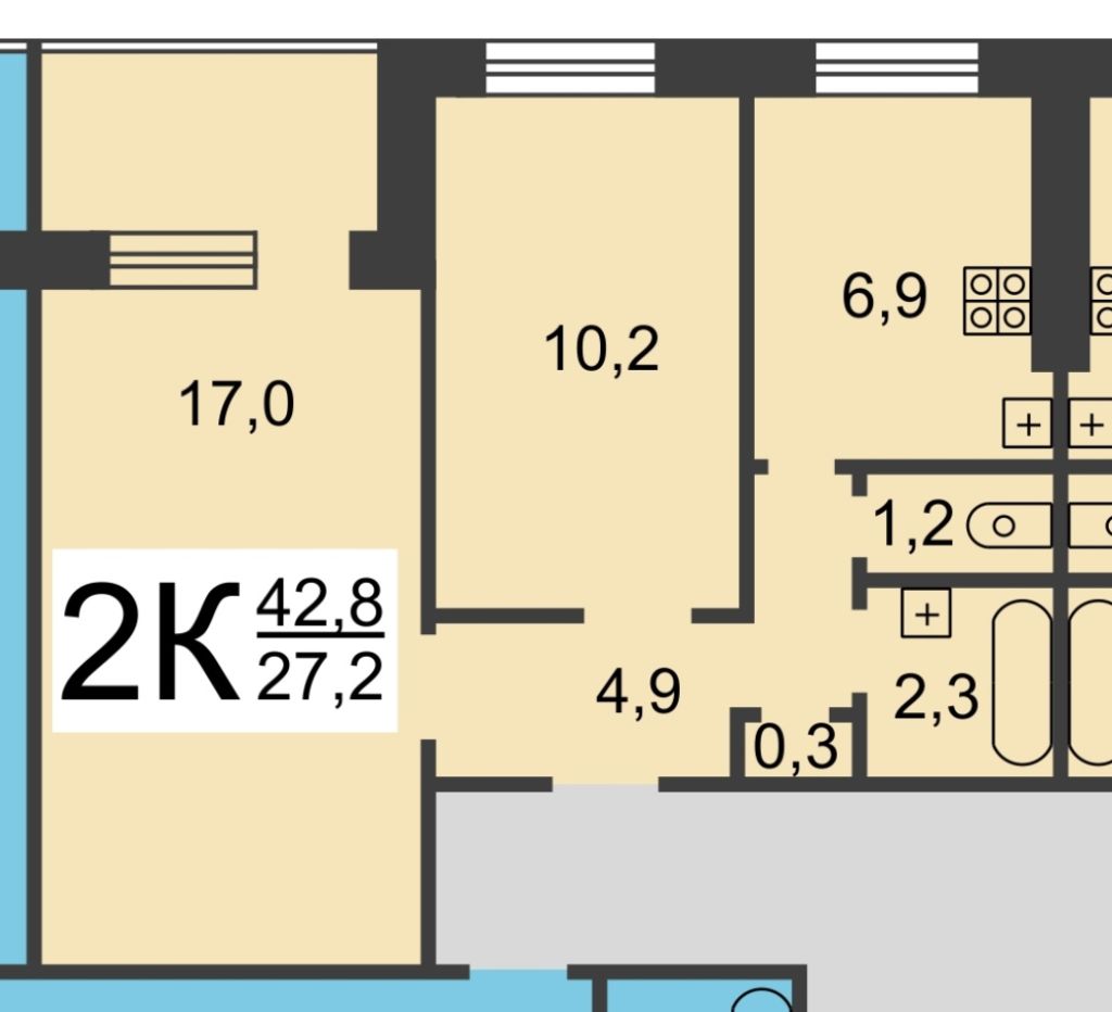 Продажа 2-комнатной квартиры, Нижний Новгород, Янки Купалы ул,  29