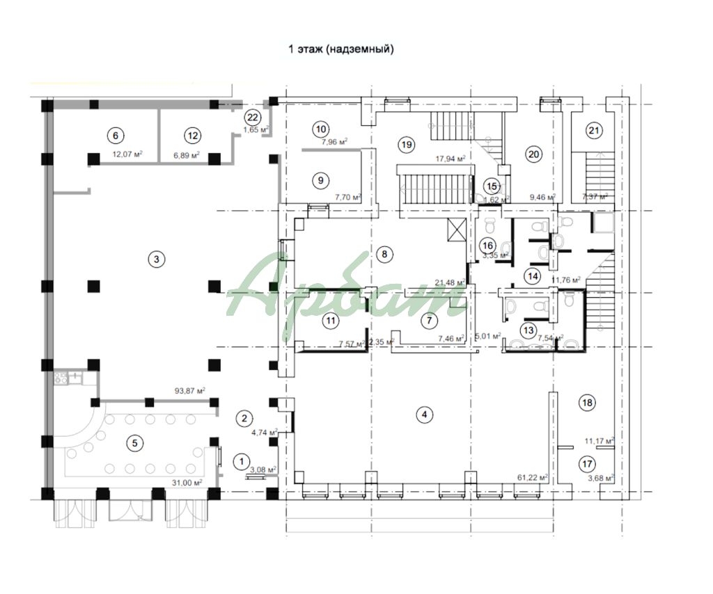 Аренда коммерческой недвижимости, 782м <sup>2</sup>, Тверь, Радищева б-р,  64