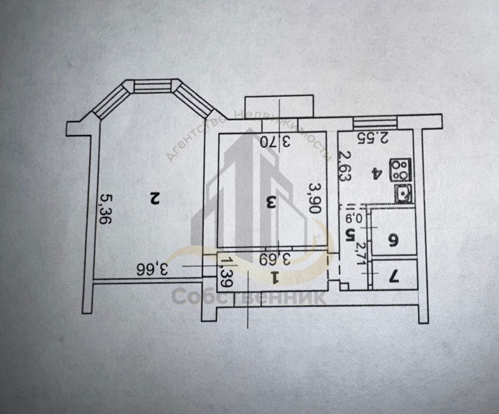 Аренда 2-комнатной квартиры, Губкин, Мира ул,  21