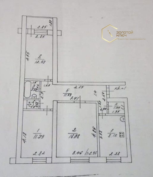 Продажа 3-комнатной квартиры, Димитровград, Восточная ул,  20а