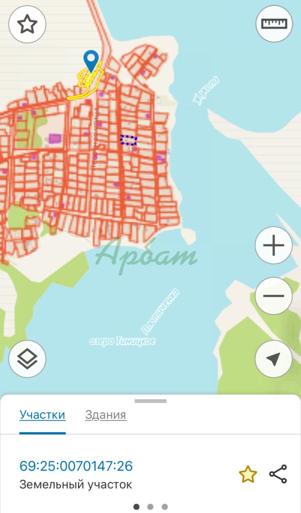 Продажа участка, Пено, Тинницы,  6а