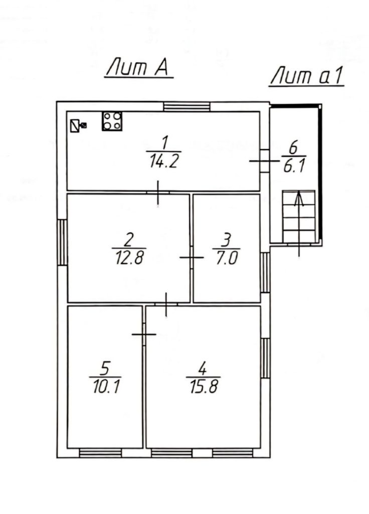 Продажа дома, 59м <sup>2</sup>, 14 сот., Александровка, Центральная ,  90