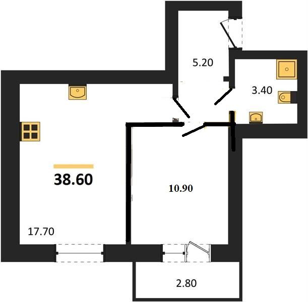 Продажа 1-комнатной новостройки, Суздаль, Советская ул,  27а
