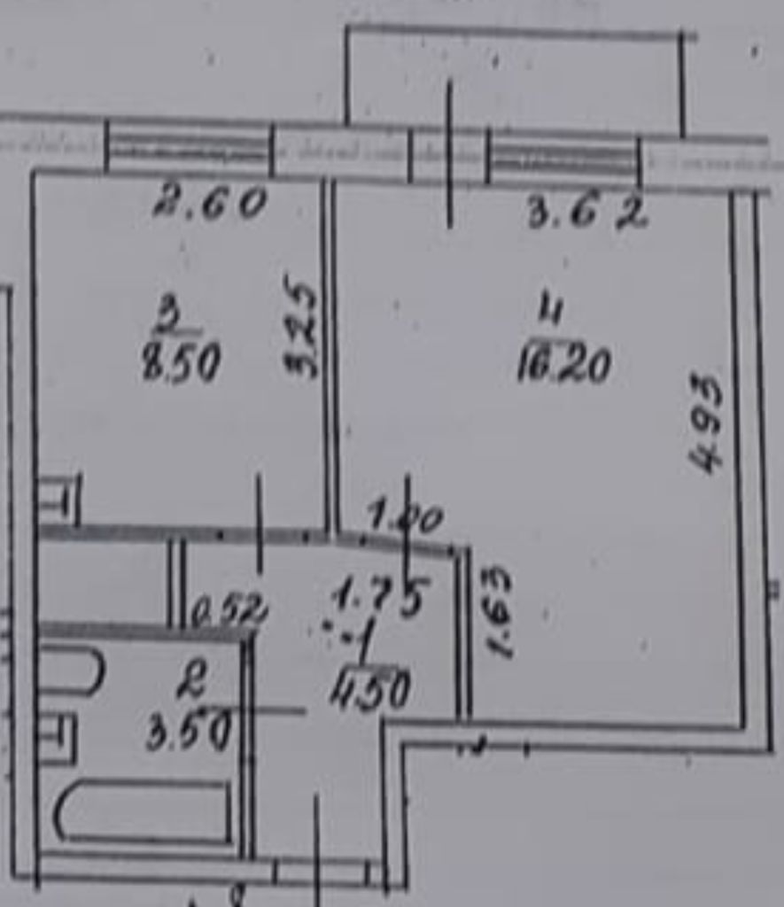Продажа 1-комнатной квартиры, Новоликеево, ленина,  21а