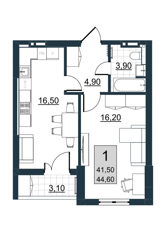 Продажа 1-комнатной новостройки, Саратов, Евгения Долгина ул