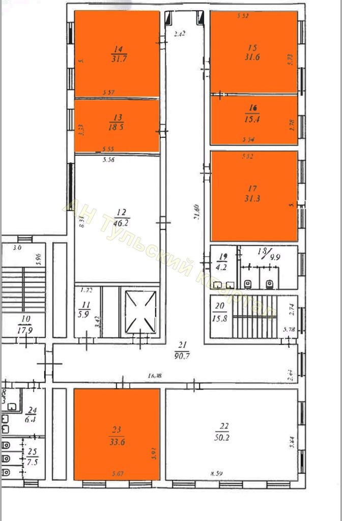 Аренда коммерческой недвижимости, 162м <sup>2</sup>, Тула, Тимирязева ул,  99В