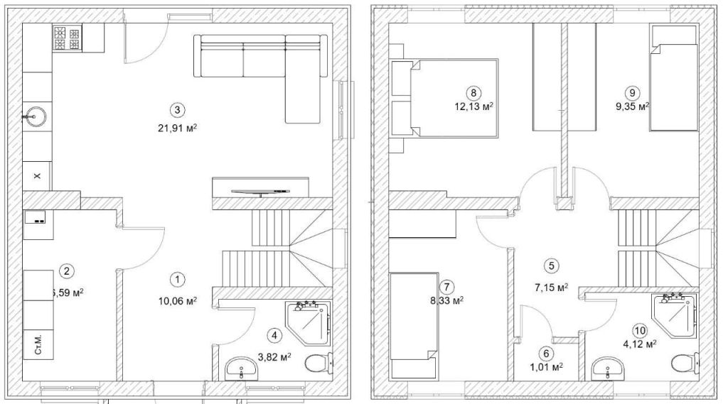Продажа дома, 82м <sup>2</sup>, 6 сот., Прибрежный