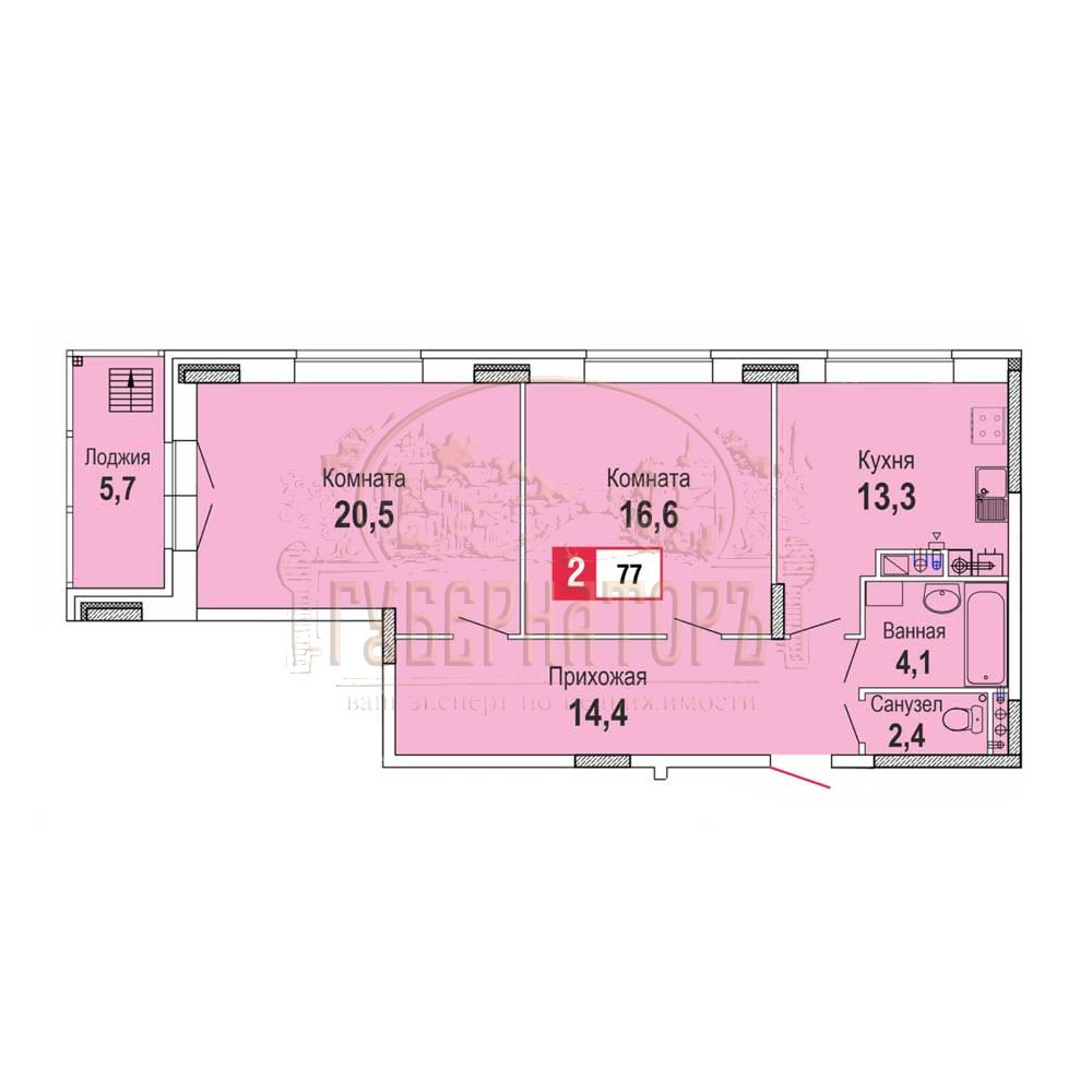 Продажа 2-комнатной квартиры, Палкино, Видная,  10