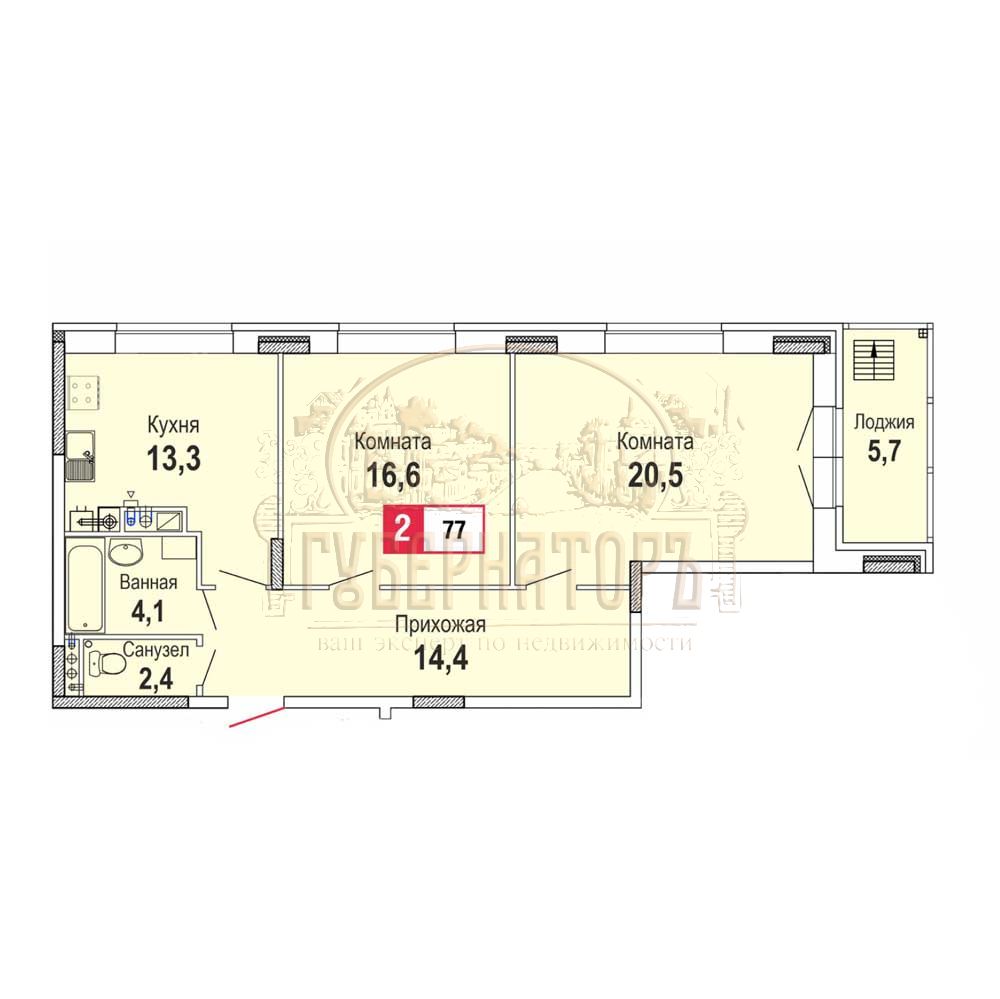 Продажа 2-комнатной квартиры, Палкино, Видная,  10