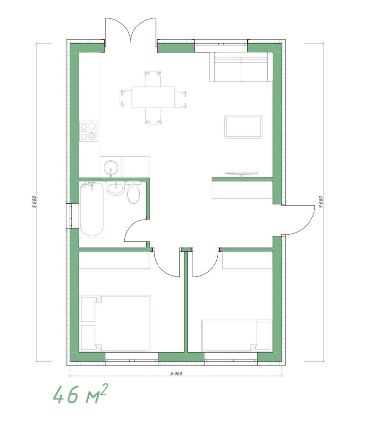 Продажа дома, 46м <sup>2</sup>, 8 сот., Саратов, Дачный поселок Большая Кумысная поляна тер