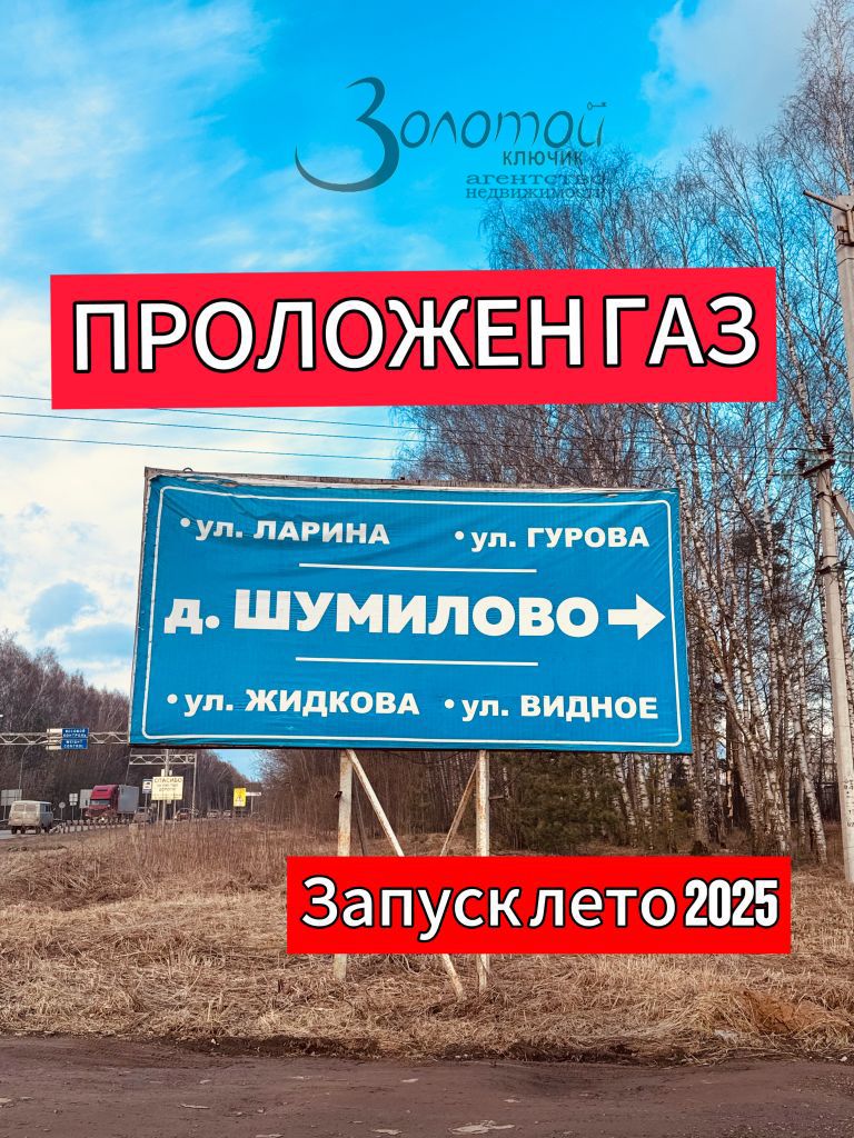 Продажа участка, Шумилово, Гурова 33