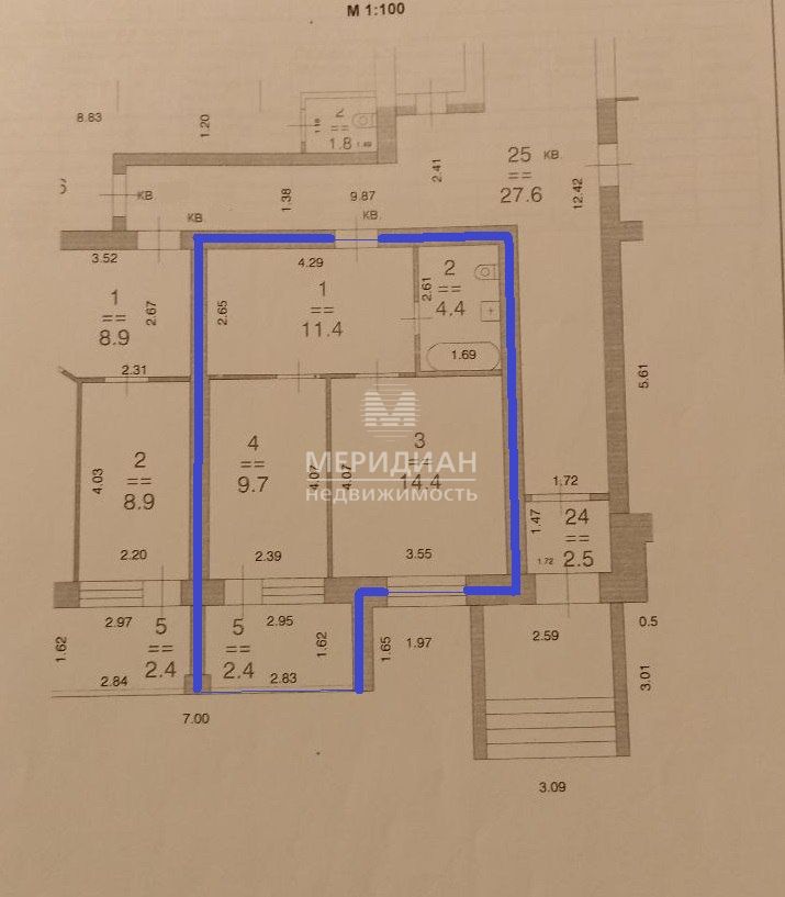 Продажа 1-комнатной квартиры, Нижний Новгород, Родионова ул,  193к4