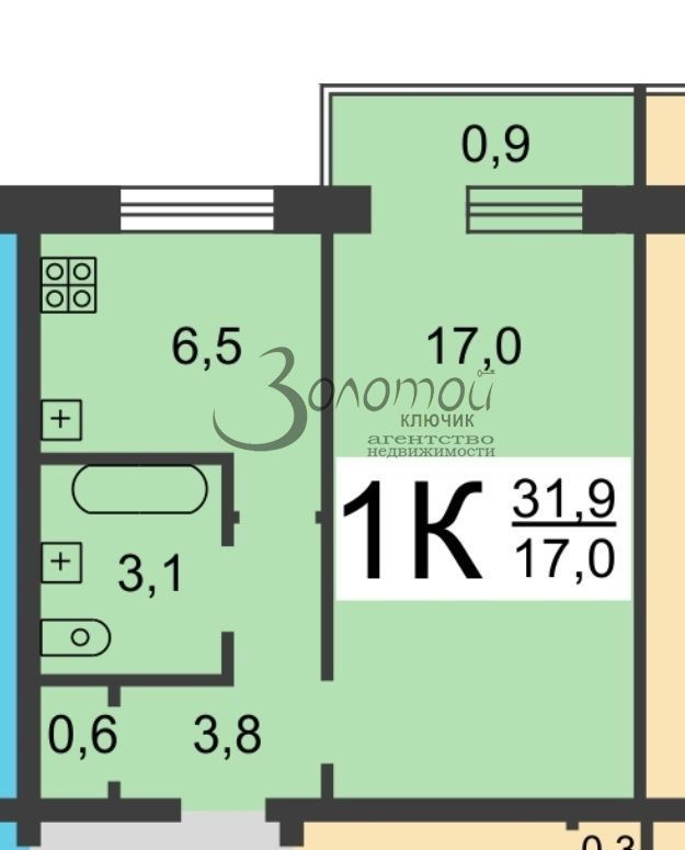 Продажа 1-комнатной квартиры, Нижний Новгород, Федосеенко ул,  27А