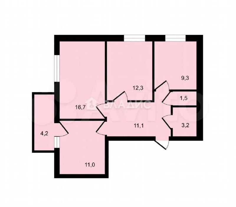 Продажа 3-комнатной квартиры, Нижний Новгород, Академика Сахарова ул,  119к1