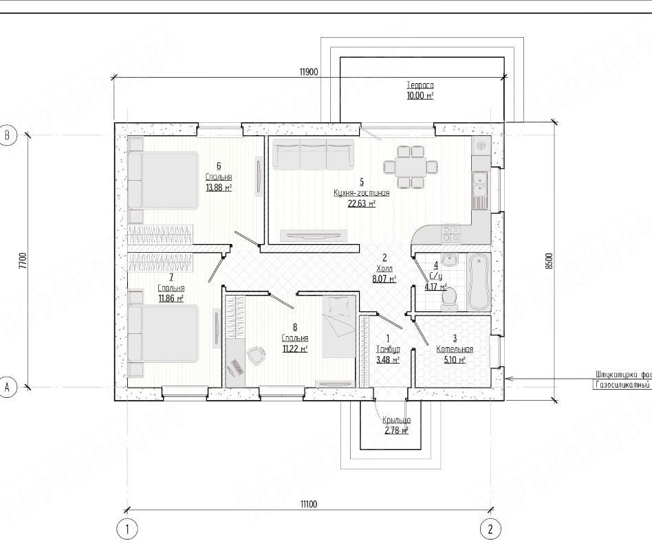 Продажа дома, 80м <sup>2</sup>, 12 сот., Гришкино Большое, Олимпийская