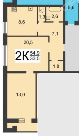 Продажа 2-комнатной квартиры, Нижний Новгород, Веденяпина ул,  1Б