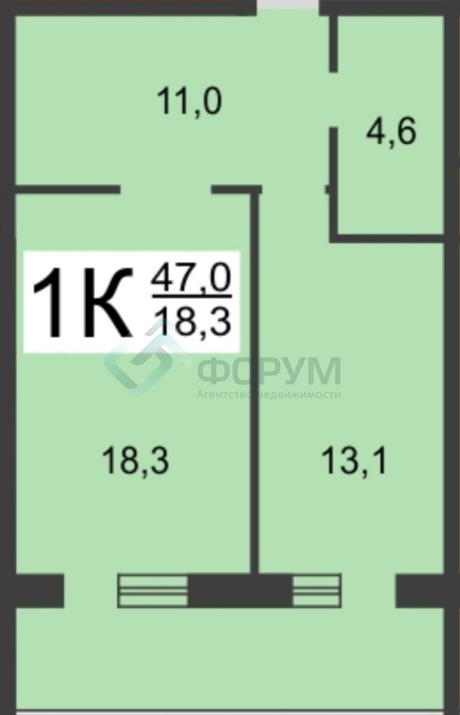 Продажа 1-комнатной квартиры, Нижний Новгород, Фрунзе ул,  12