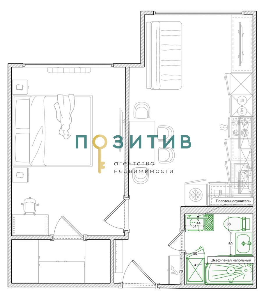 Продажа 1-комнатной квартиры, Ессентуки, Иглина ул,  22к2