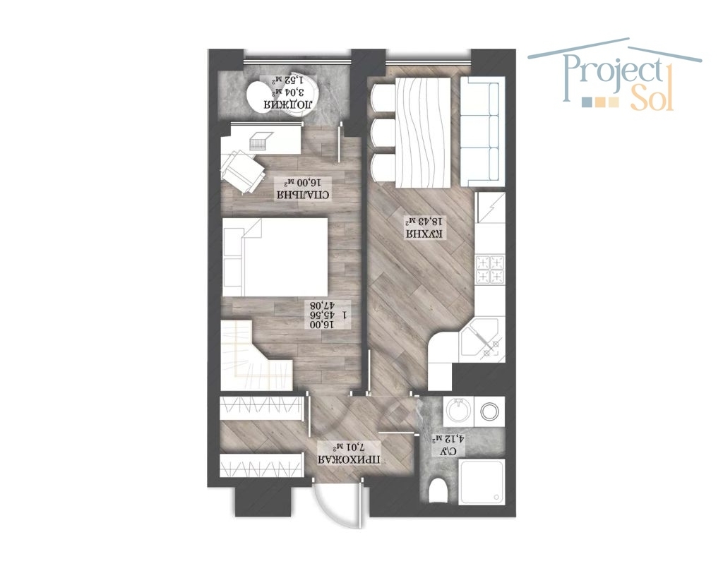 Продажа 1-комнатной квартиры, Иваново, Ленина пр-кт,  55