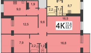 Продажа 4-комнатной квартиры, Нижний Новгород, Героя Васильева ул,  1