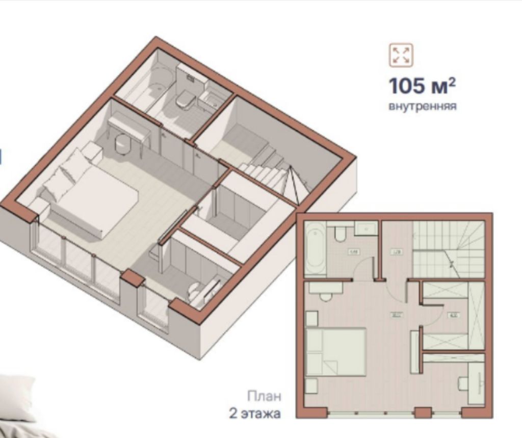 Продажа дома, 105м <sup>2</sup>, 1 сот., Афонино, Европейская ул,  45/3