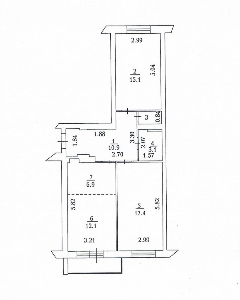 Продажа 3-комнатной квартиры, Кемерово, Тухачевского ул,  29 Б
