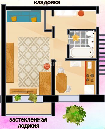 Продажа 1-комнатной квартиры, Балахна, Горького ул,  33