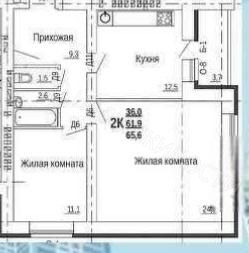 Продажа 2-комнатной новостройки, Балашов, Луначарского ул,  55