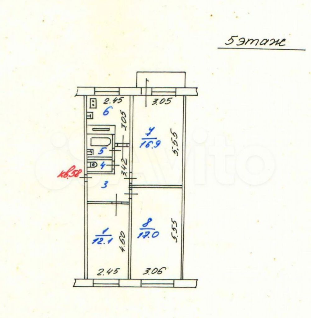 Продажа 3-комнатной квартиры, Богданиха,  14