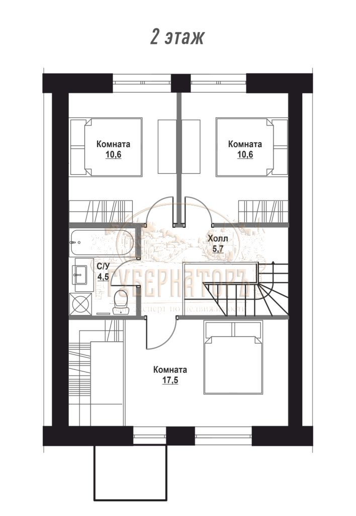 Продажа дома, 106м <sup>2</sup>, 1 сот., Кривцово, Тихая,  4/6