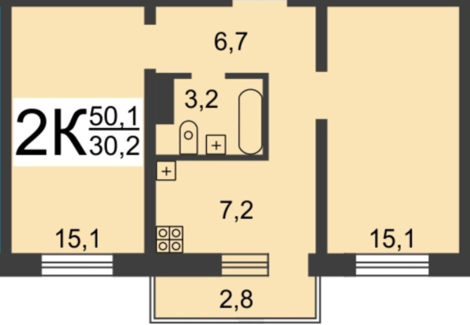 Продажа 2-комнатной квартиры, Нижний Новгород, Мончегорская ул,  12к7
