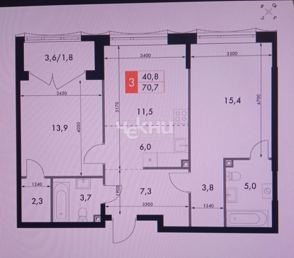Продажа 3-комнатной новостройки, Нижний Новгород, Черниговская ул