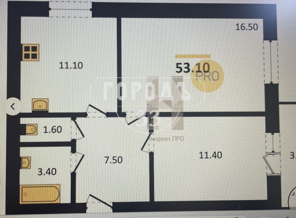 Продажа 2-комнатной квартиры, Владимир, Новгородская ул