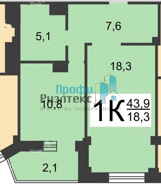 Продажа 1-комнатной квартиры, Нижний Новгород, Богородского ул,  7 к 1
