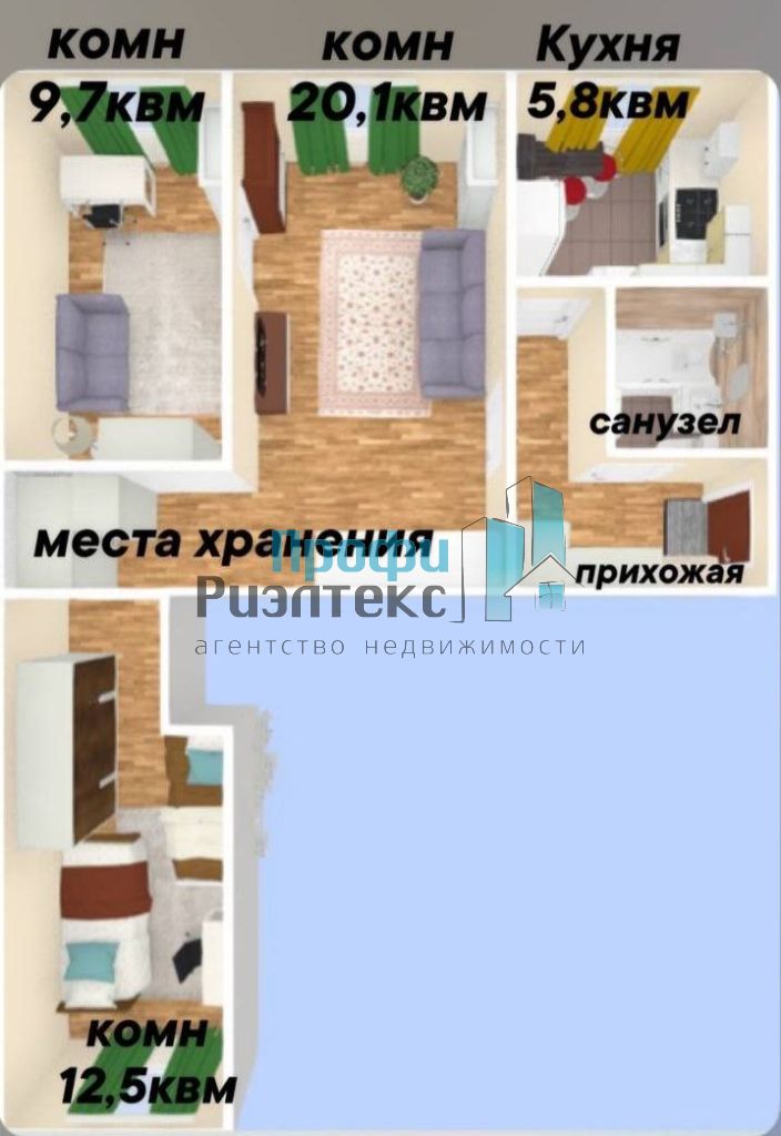 Продажа 3-комнатной квартиры, Нижний Новгород, Бекетова ул,  46