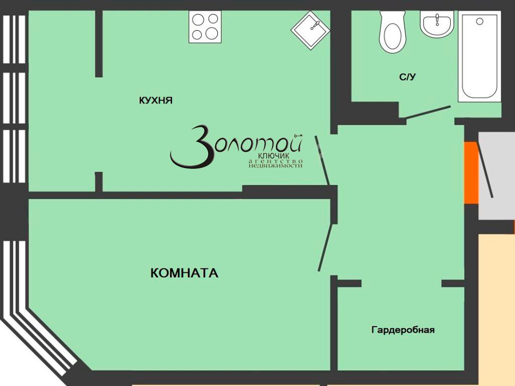 Продажа 1-комнатной квартиры, Дзержинск, Циолковского пр-кт,  61г