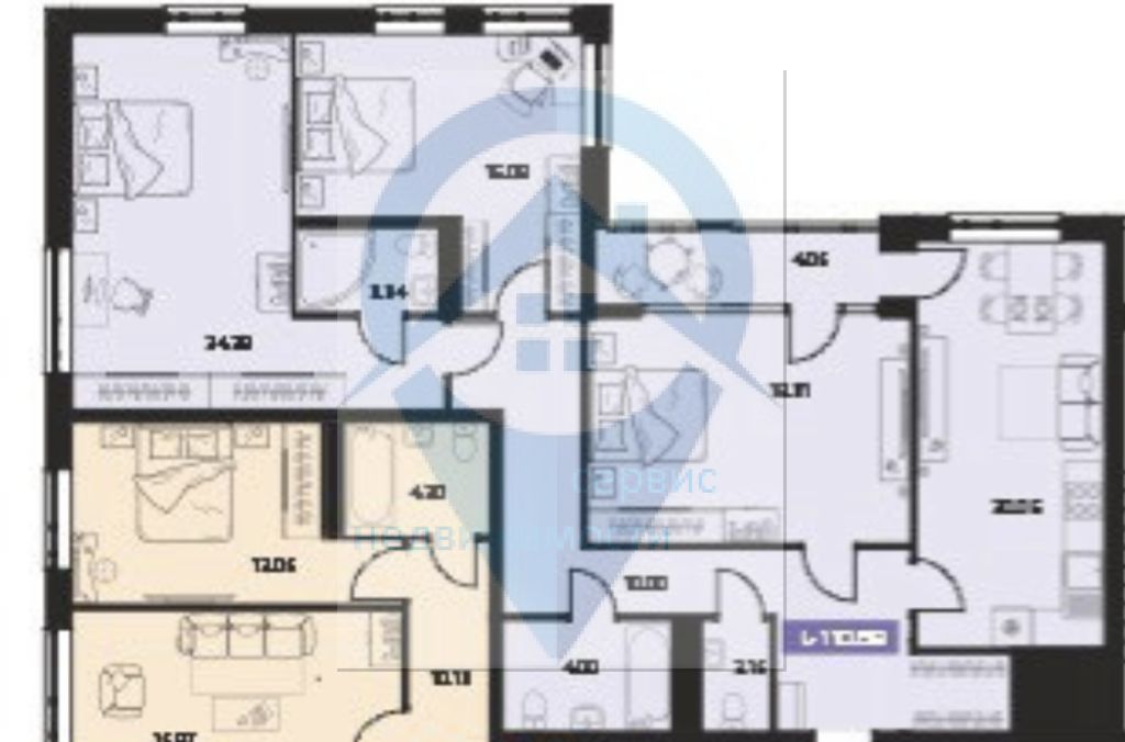 Продажа 3-комнатной новостройки, Иваново, Ленина пр-кт,  55