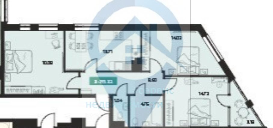 Продажа 3-комнатной новостройки, Иваново, Ленина пр-кт,  55