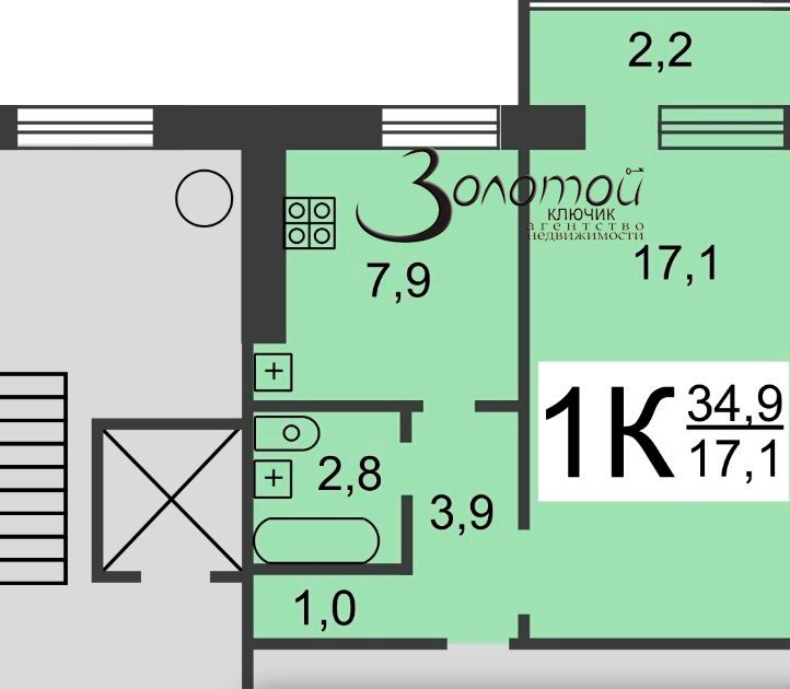 Продажа 1-комнатной квартиры, Нижний Новгород, Днепропетровская ул,  10
