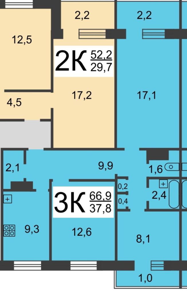 Продажа 3-комнатной квартиры, Нижний Новгород, Культуры ул,  7к2