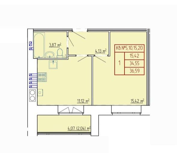 Продажа 1-комнатной новостройки, Кострома, Магистральная ул,  47
