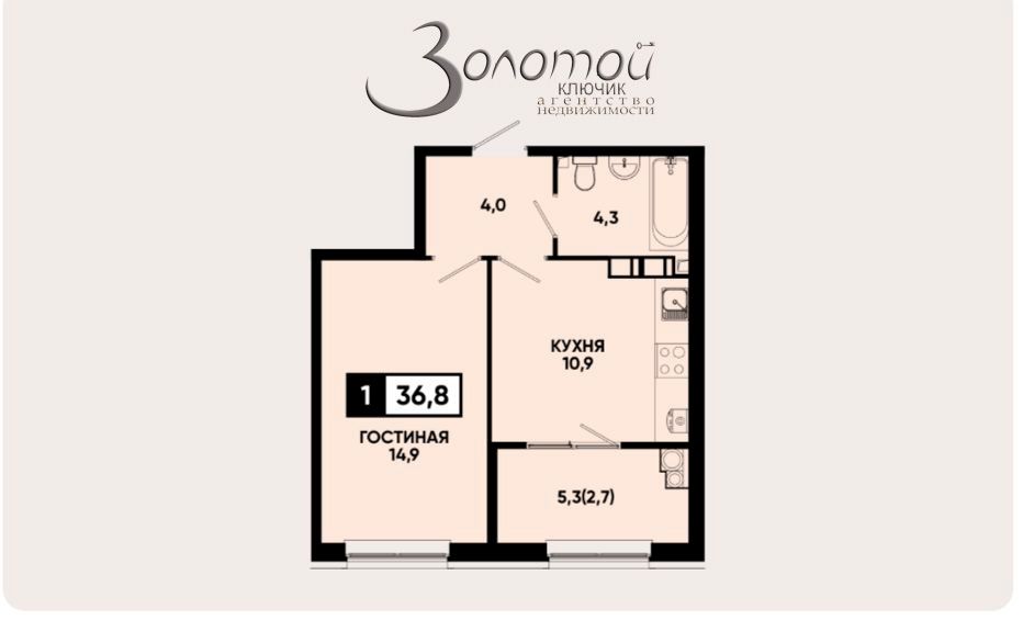 Продажа 1-комнатной квартиры, Кисловодск, Промышленная ул,  23